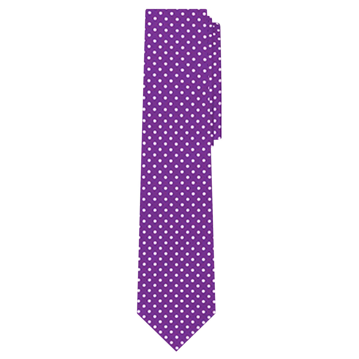 Polka Dot Print Men's Slim 2.75" Polka Dotted Tie - Purple