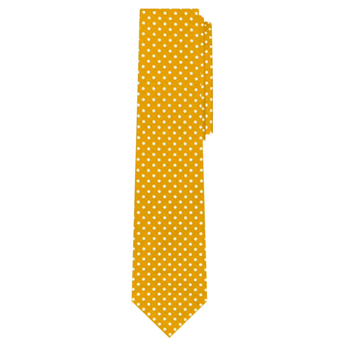 Polka Dot Slim Tie - Gold