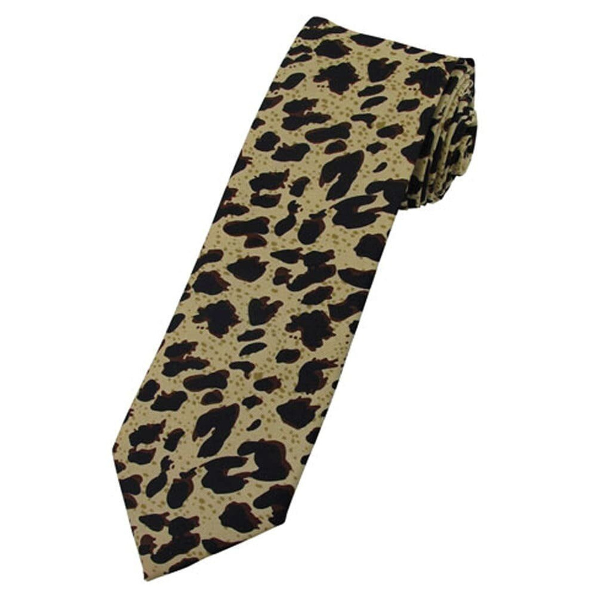 Leopard Slim Width Tie