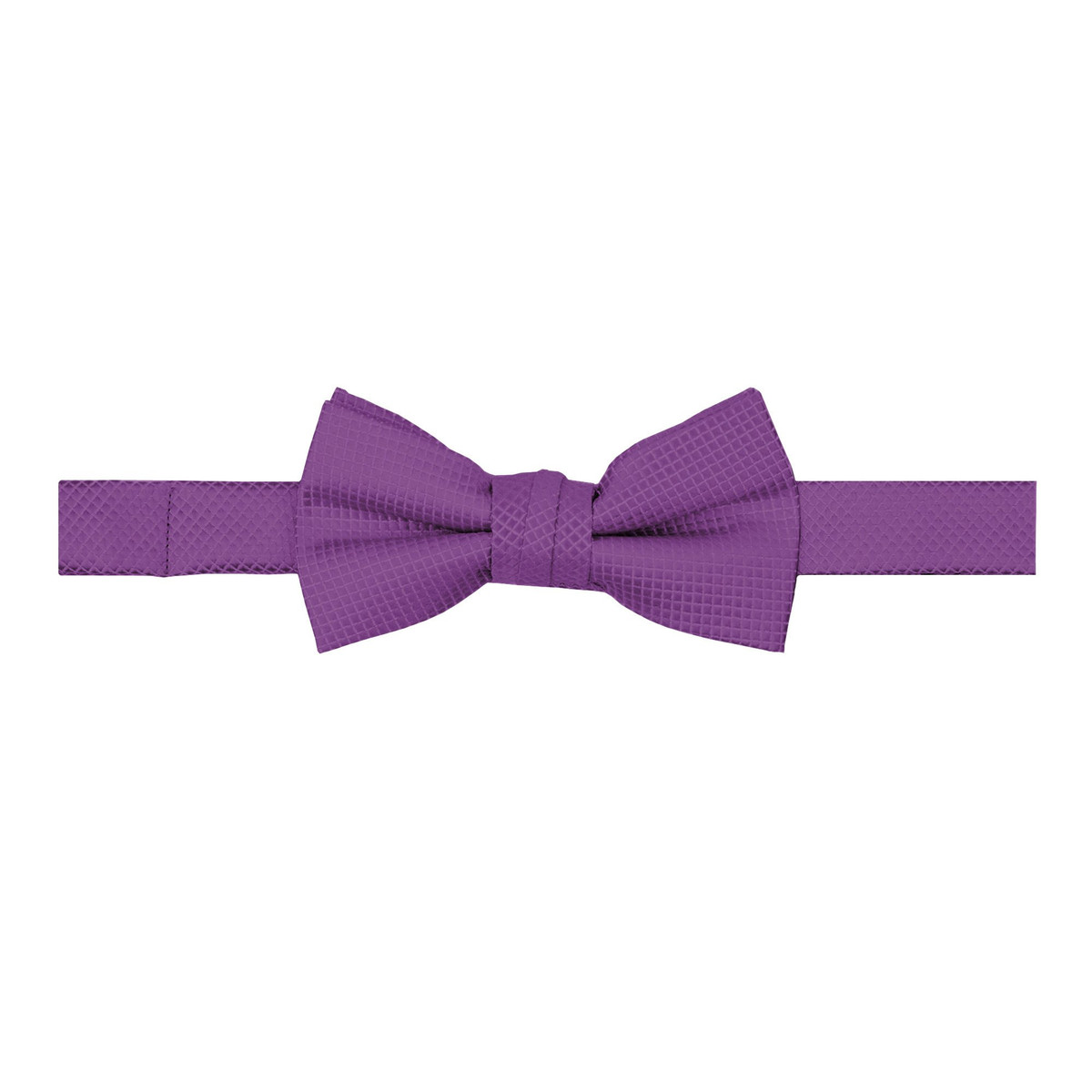 Young Boys' Woven Subtle Mini Squares Adjustable Pre-Tied Banded Bow Tie - Purple