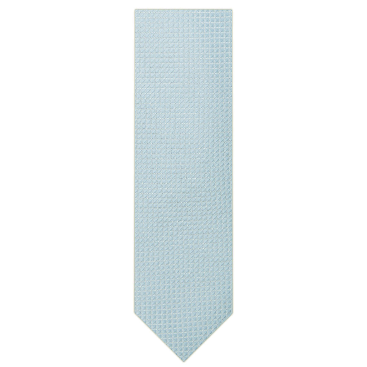 Men's Ultra Skinny Woven Subtle Mini Squares Neck Tie - Sky Blue