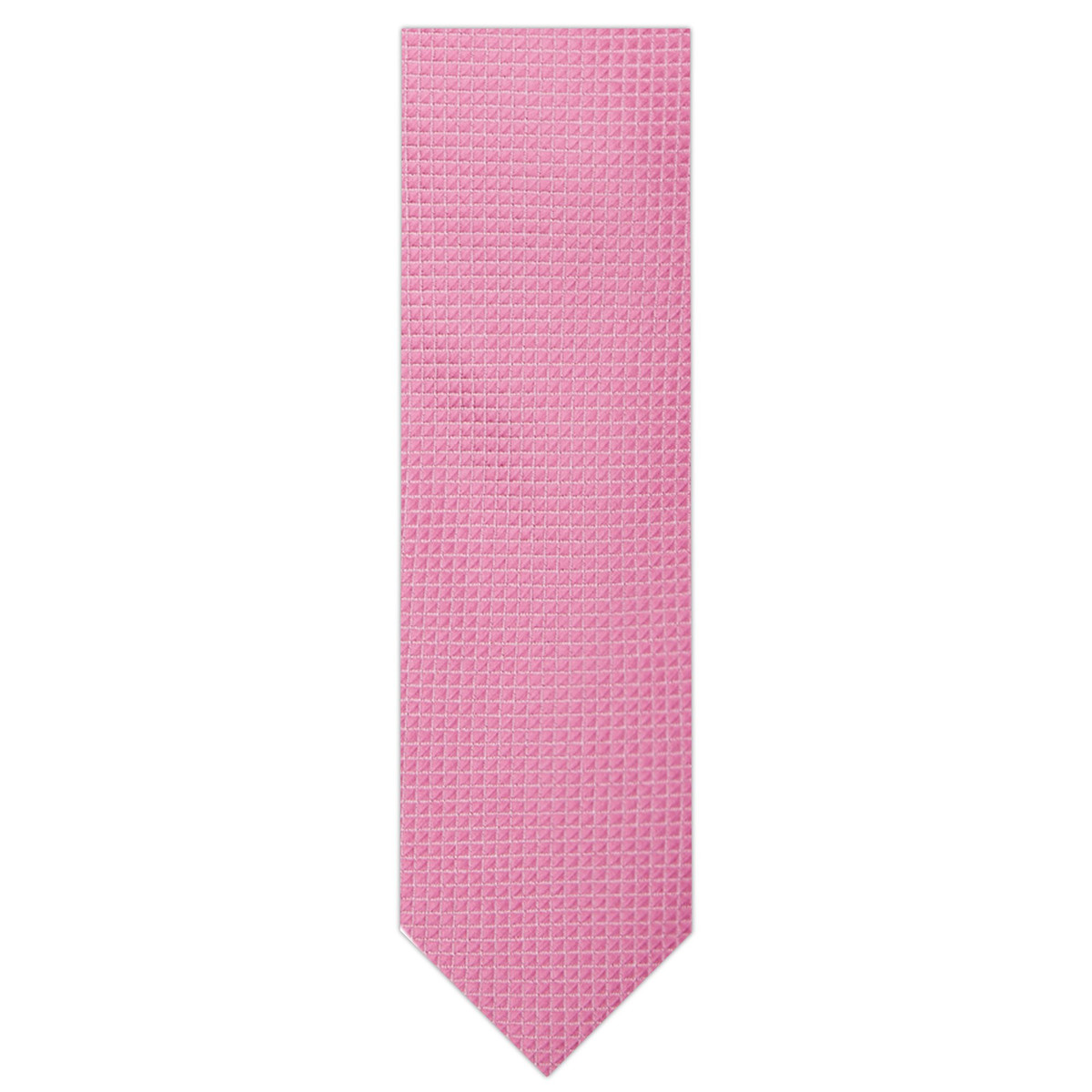 Woven Mini Squares Ultra Skinny Tie - Pink