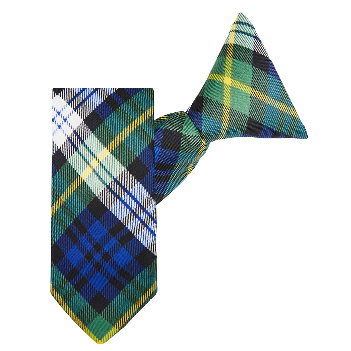 Kid's Dress Gordon Tartan Plaid 11 inch Clip-On Tie