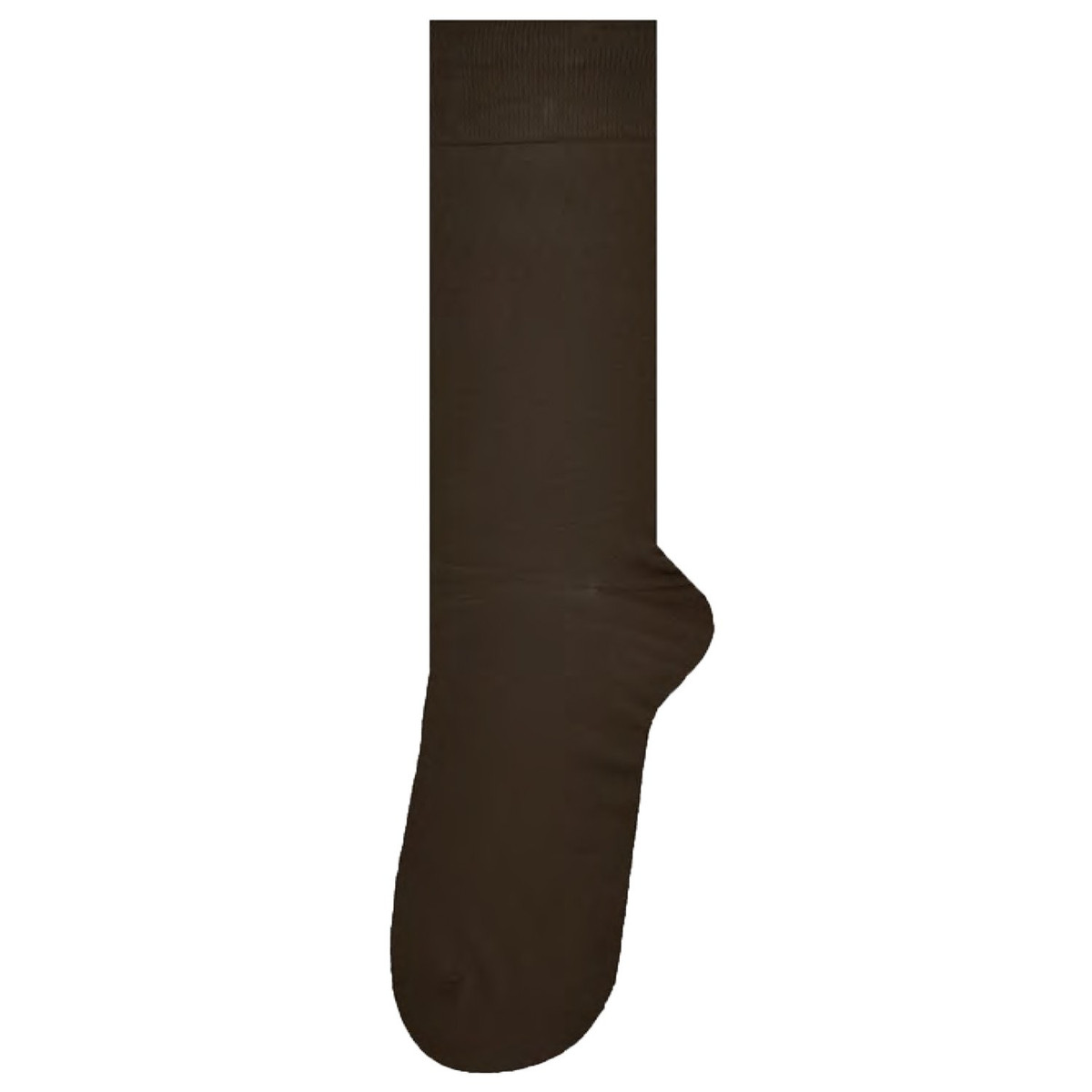 Men's Solid Mid-Calf Dress Socks - Brown