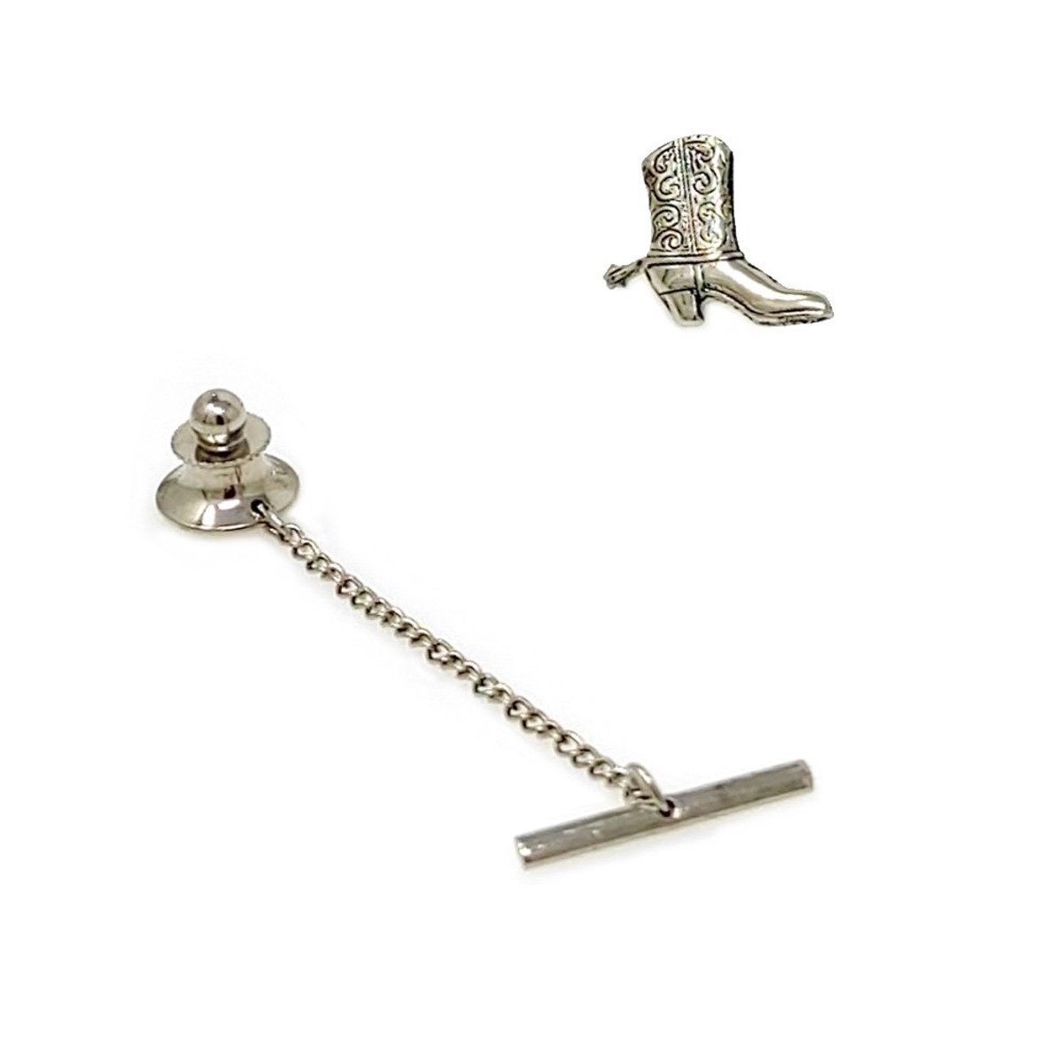 45 Colt Bullet Tie Tack with Chain - Men's Bullet Accessories