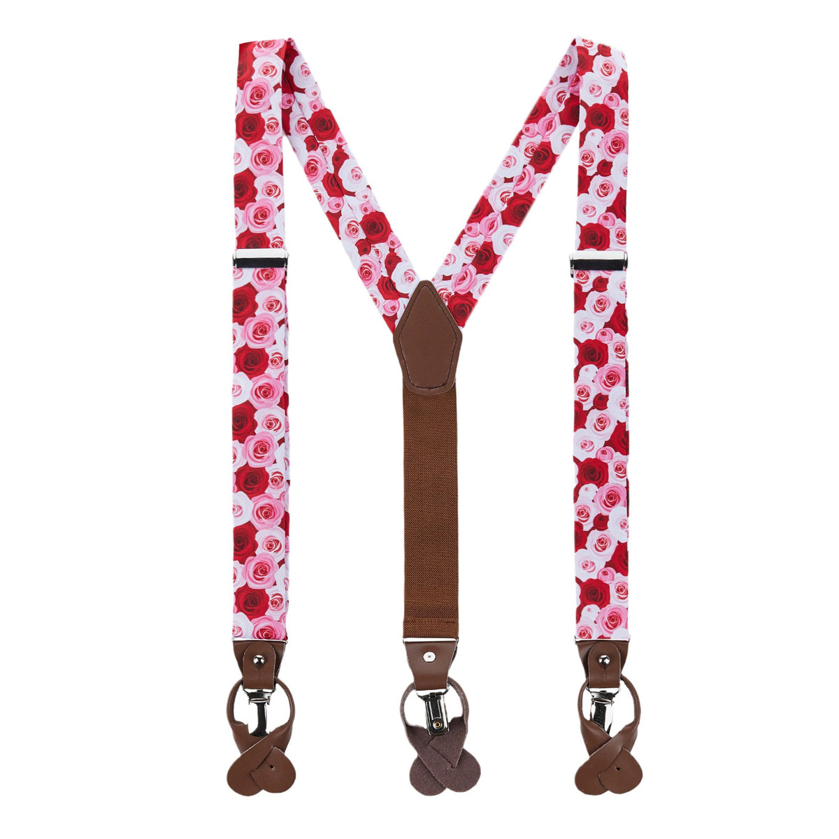 Pink Roses Suspenders