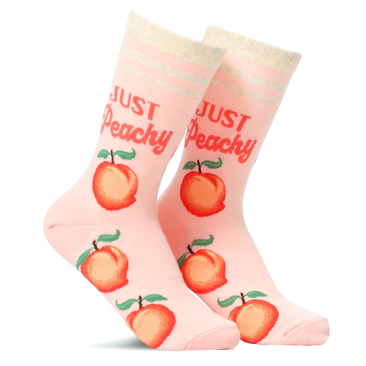 Just Peachy Crew Socks for Women
