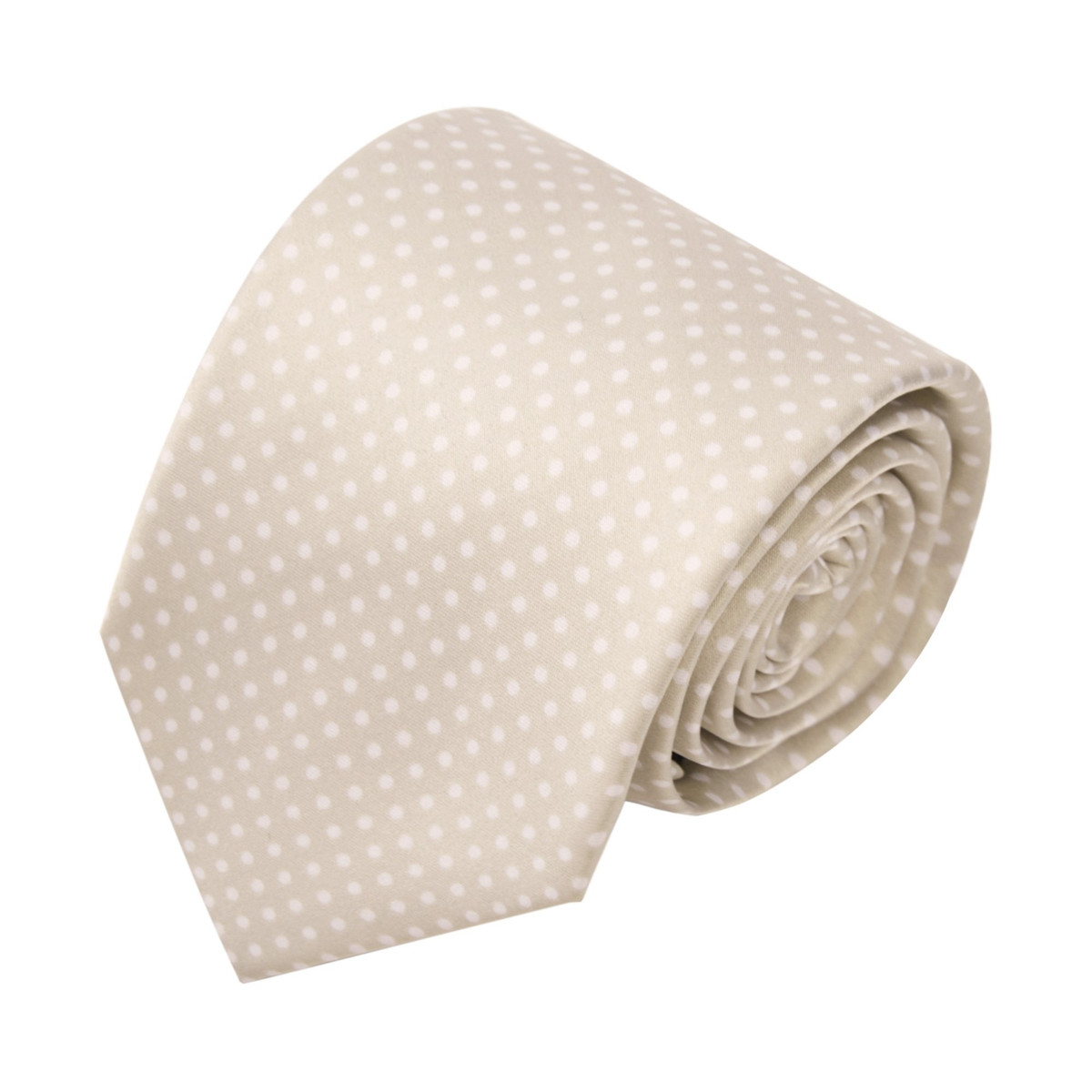 Polka Dot Tie - Champagne