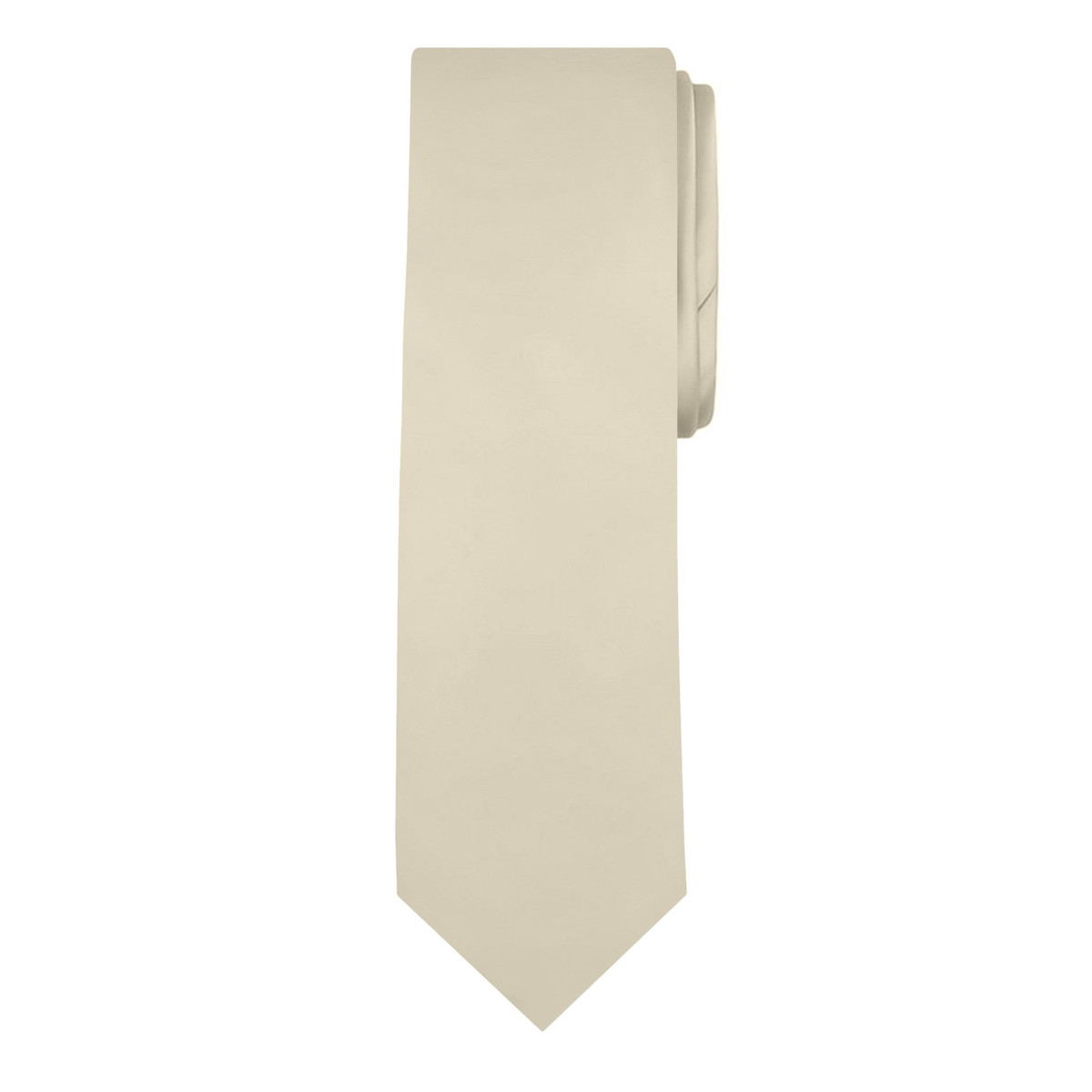 Men's Champagne Solid Color Necktie