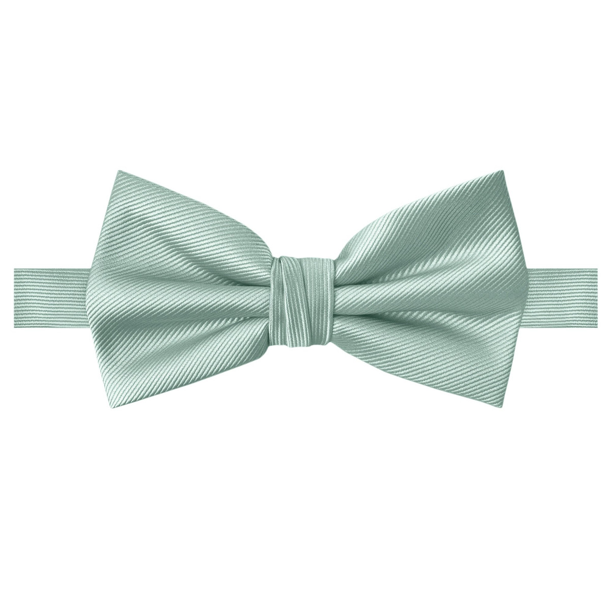 Silk Blend Solid Pre-Tied Bow Tie - Sage Mist