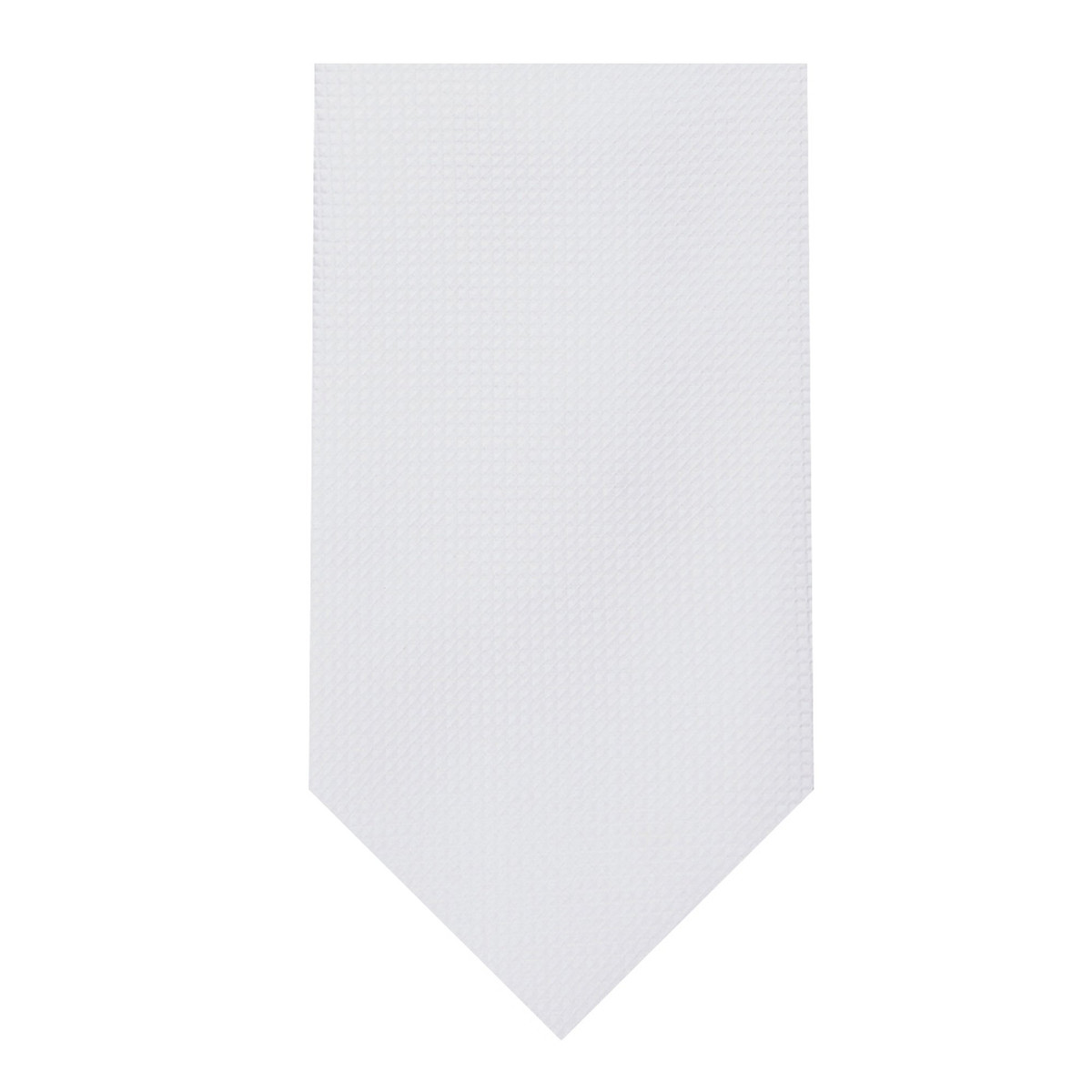 Men's Woven Subtle Mini Squares Neck Tie - White