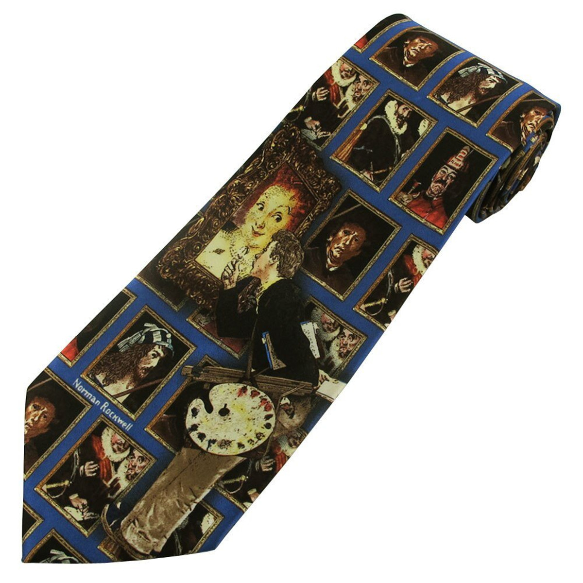 Norman Rockwell The Art Critic Tie