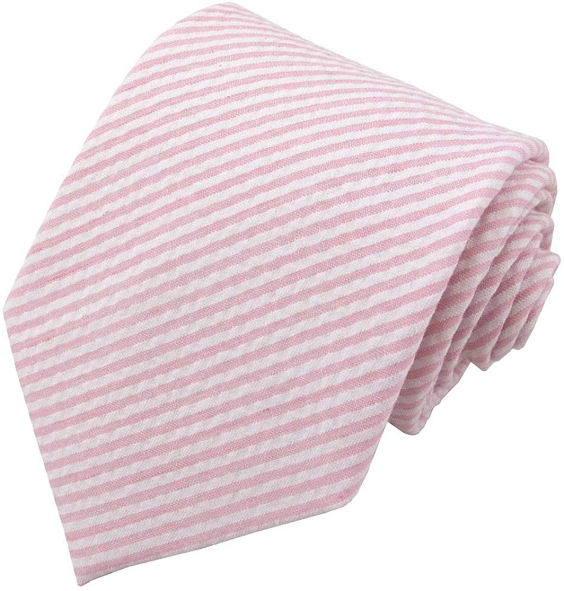 Seersucker Clip-On Tie - Pink