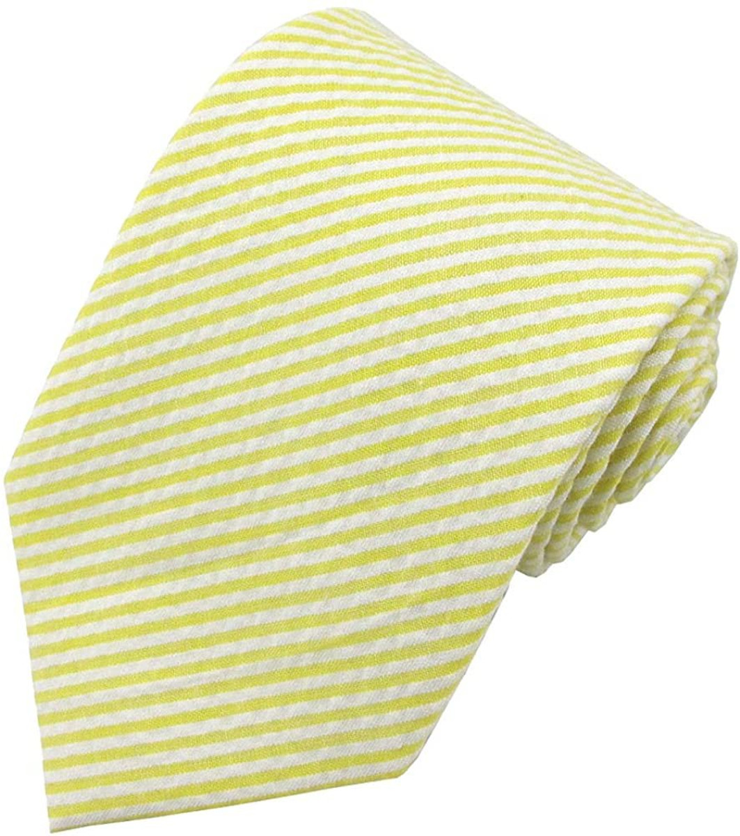 Seersucker Clip-On Tie - Yellow