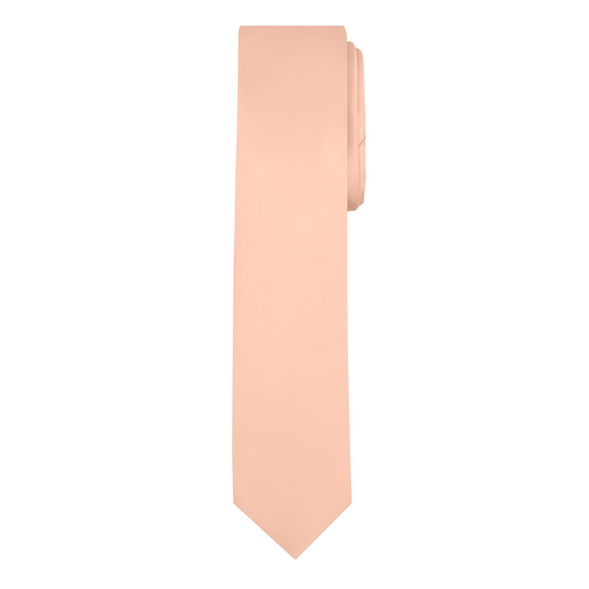 Solid Skinny Tie - Peach