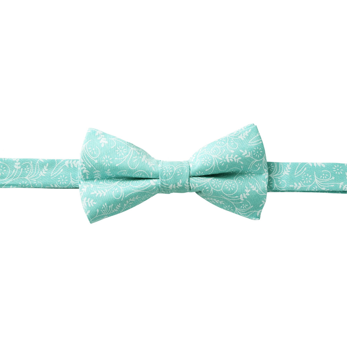 Floral Bow Tie - Turquoise
