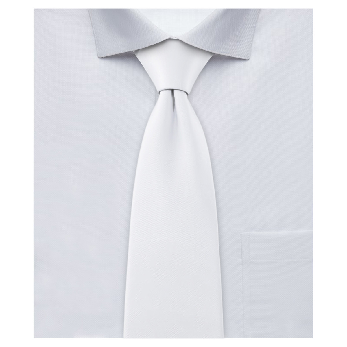 Solid Tie - White