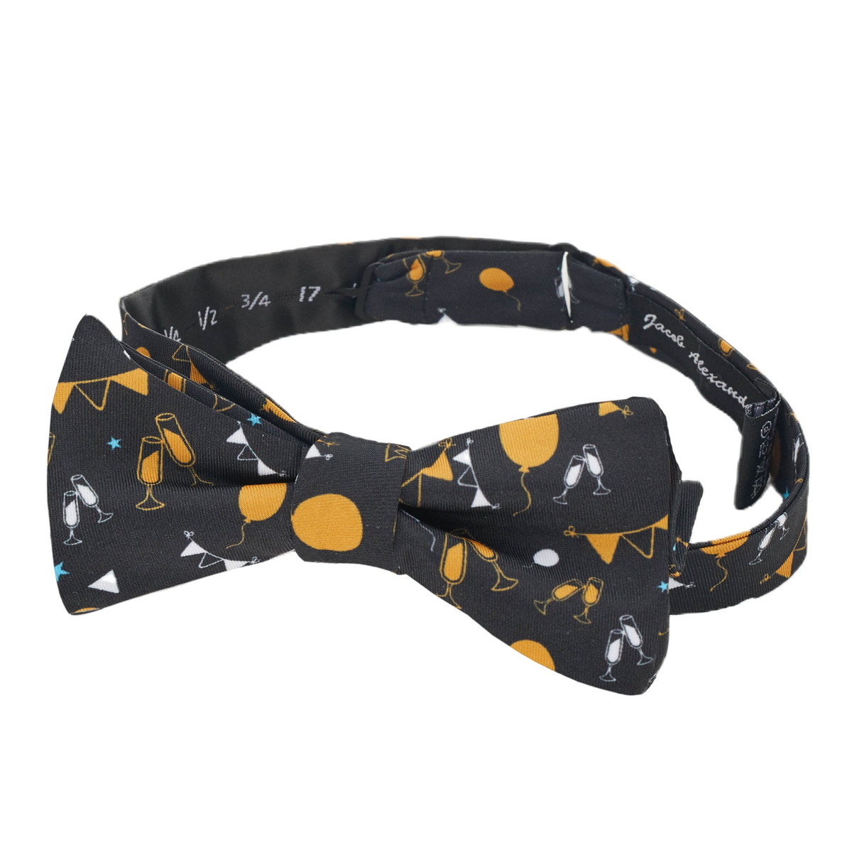 New Year Decor Bow Tie - Black