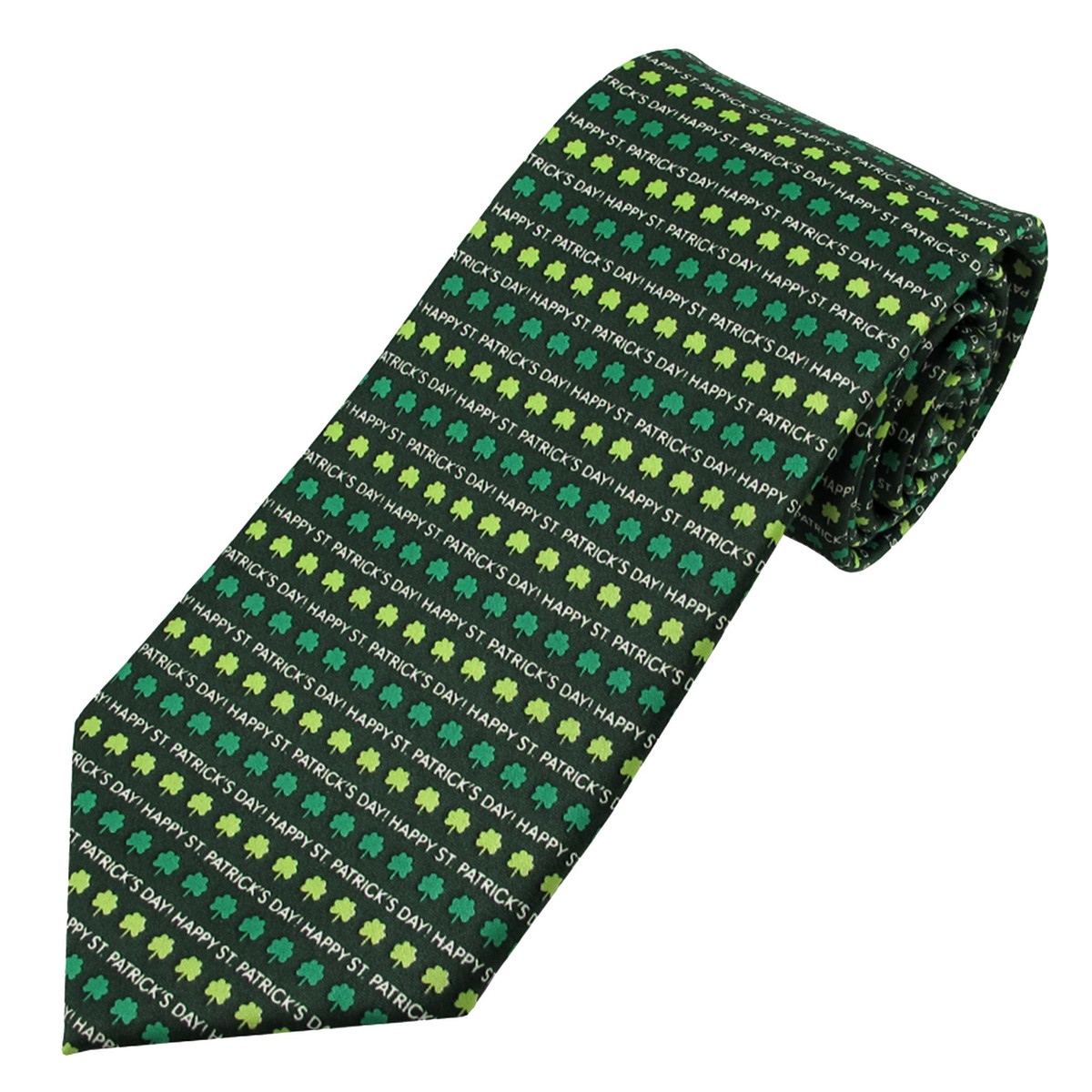 Kid's St. Patrick's Day Shamrocks Tie