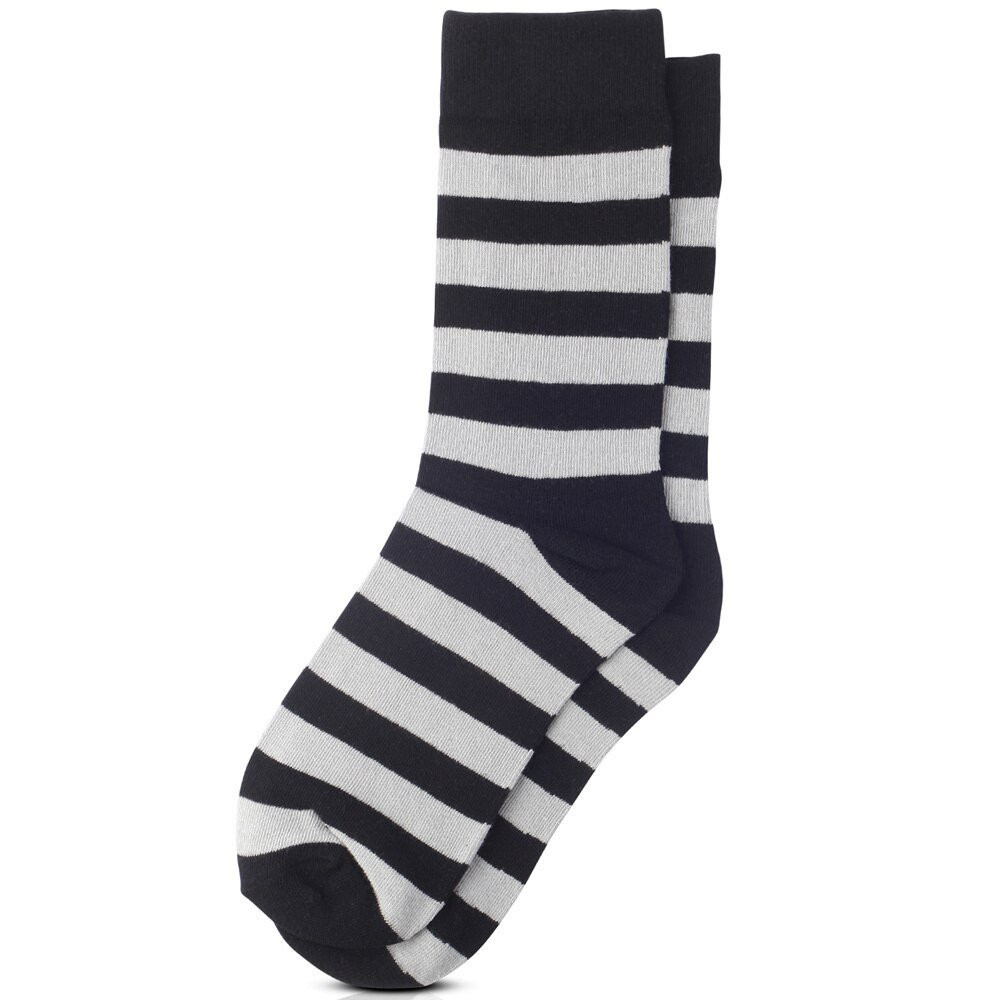 black and white striped dress socks Love Sock Company Men's Socks Gift Box - Zig Zag main image 1