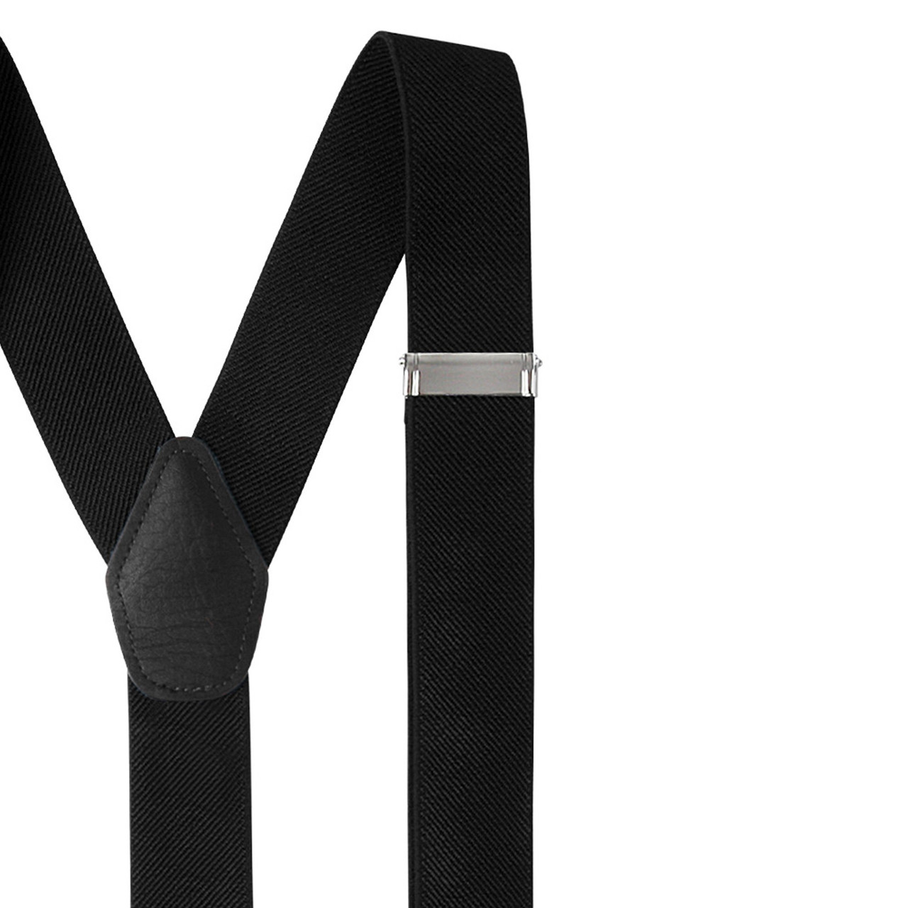Black Elastic Y-back Suspenders