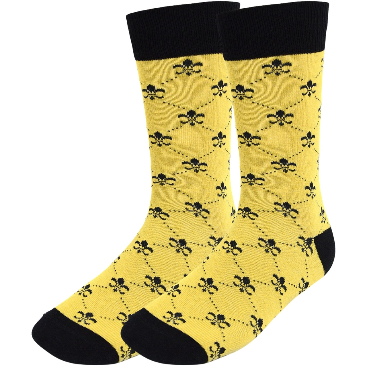 Black Fleur de Lis | Men's Socks | Haspel