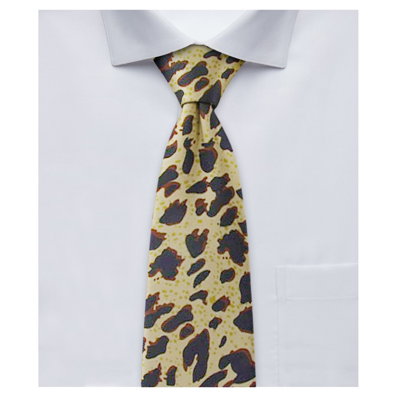 tiger print tie