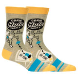 Men's Corn Hole Crew Socks