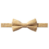 Banded Floral Bow Tie - Honey