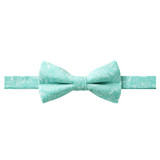 Turquoise Floral Cotton Bow Tie