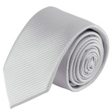 Kid's Corded Tie - Silver