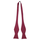 Corded Self-Tie Bow Tie - Burgundy