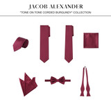 Corded Self-Tie Bow Tie - Burgundy