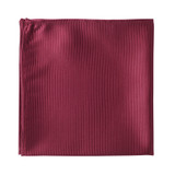 Corded Pocket Square - Burgundy