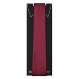 Men's Tone on Tone Corded Slim Neck Tie - Burgundy