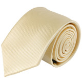 Men's Tone on Tone Corded Slim Neck Tie - Champagne