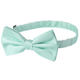 Men's Tone on Tone Herringbone Pre-Tied Bow Tie - Aqua