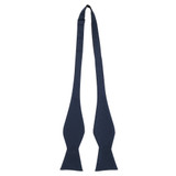 Men's Tone on Tone Herringbone Self-Tie Bow Tie - Navy Blue