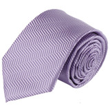 Men's Tone on Tone Herringbone Slim Neck Tie - Lavender