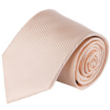 Men's Tone on Tone Herringbone Extra Long Neck Tie - Peach Men's Tone on Tone Herringbone Extra Long Neck Tie - Peach