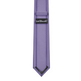 Boys Tone on Tone Houndstooth Neck Tie - Lavender