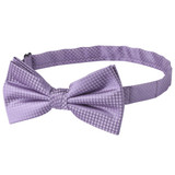 Men's Tone on Tone Houndstooth Pre-Tied Bow Tie - Lavender