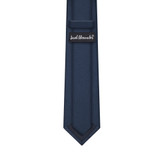 Men's Tone on Tone Houndstooth Slim Neck Tie - Navy Blue