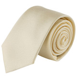 Boys Tone on Tone Metallic Neck Tie - Champagne