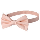 Men's Tone on Tone Metallic Pre-Tied Bow Tie - Peach