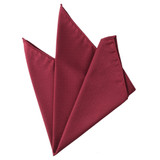 Men's Tone on Tone Metallic Pocket Square - Burgundy