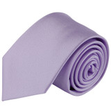 Men's Tone on Tone Metallic Slim Neck Tie - Lavender