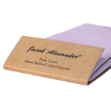 Solid Linen Pocket Square - Lavender