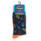 Men's Under the Sea Creatures Crew Novelty Socks