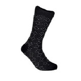 Men's Black Pin Dot Dress Socks